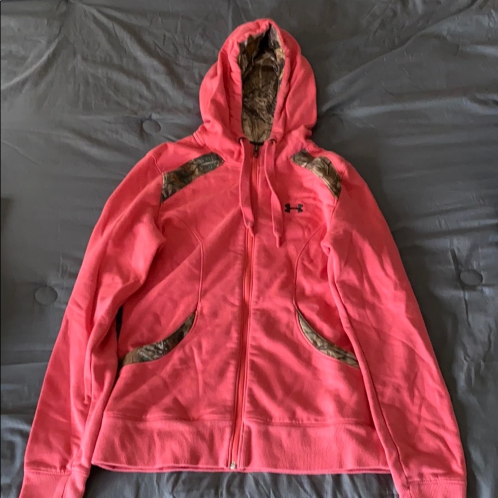 Pink Camo Under Armor Sweatshirt